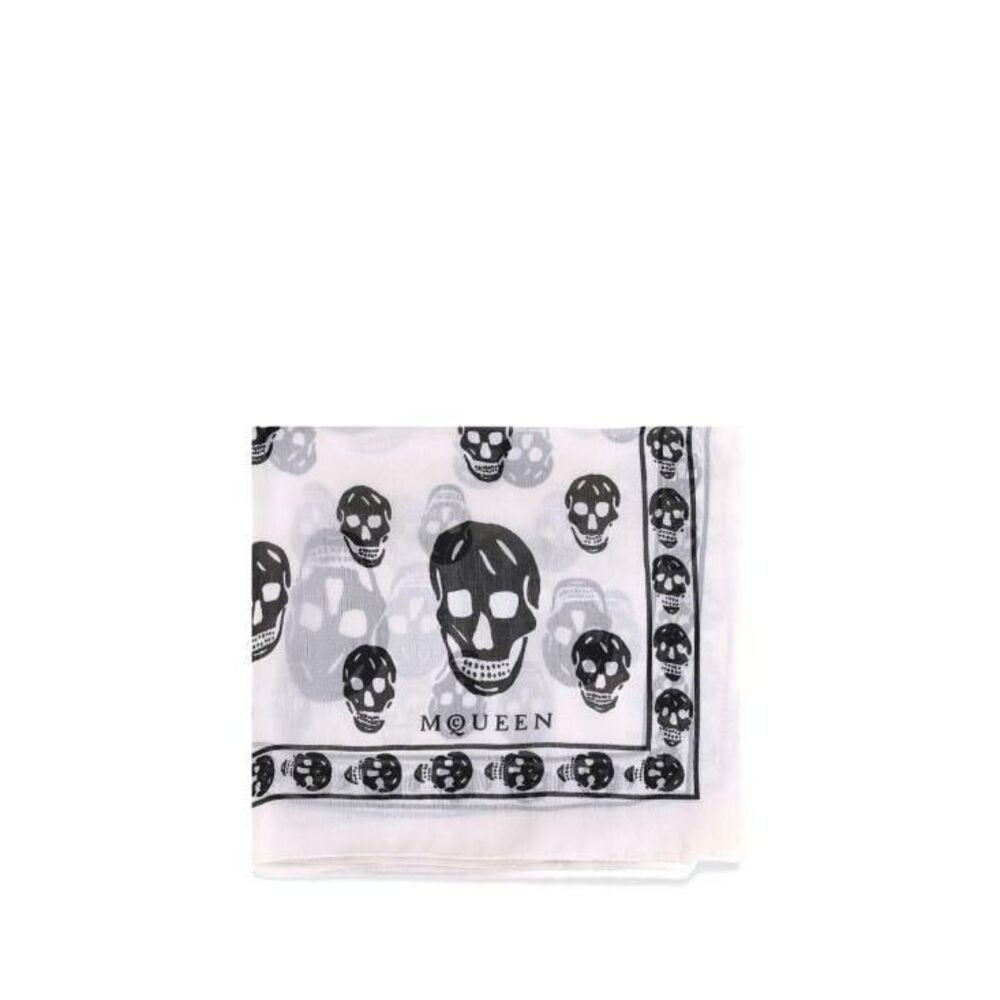 Silk Chiffon Skull Scarf